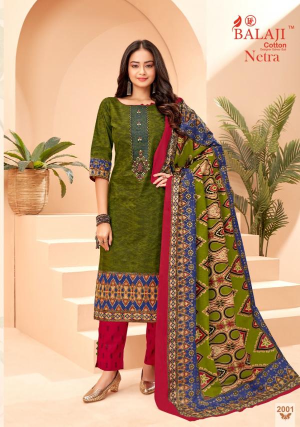 Balaji Netra Vol-2 Cotton Designer Exclusive Dress Material